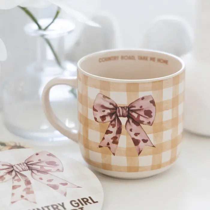 SPLOSH - SADDLE & BLOOM - BOW MUG