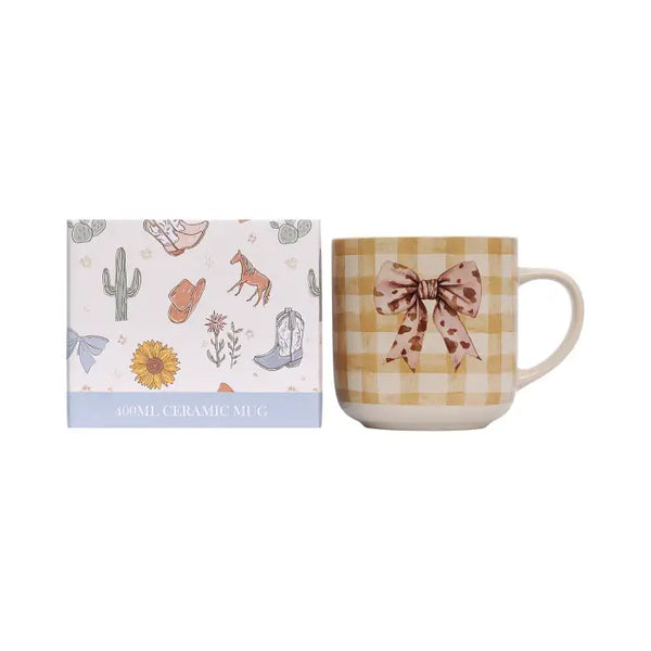 SPLOSH - SADDLE & BLOOM - BOW MUG