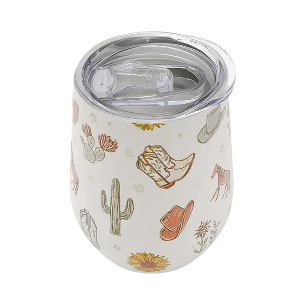SPLOSH - SADDLE & BLOOM - INSULATED WINE TUMBLER