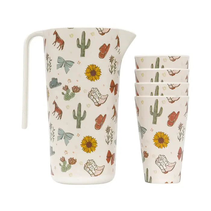 SPLOSH - SADDLE & BLOOM - MELAMINE CUP & JUG SET