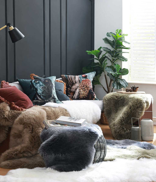 MM Linen - NZ Wool Sheepskin Rug - DOUBLE LINEN