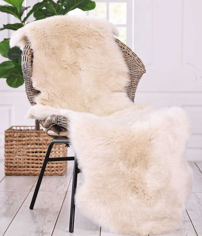 MM Linen - NZ Wool Sheepskin Rug - DOUBLE LINEN