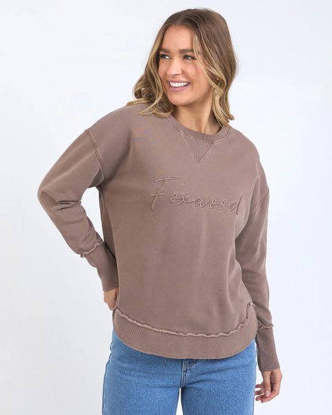 Foxwood - Simplified Crew - CHOCOLATE BROWN