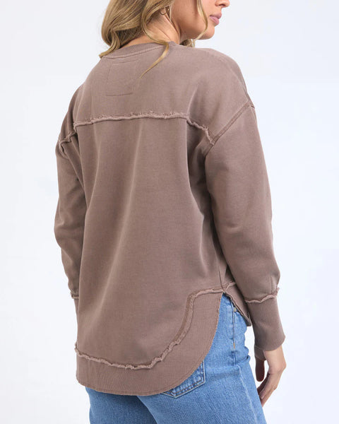 Foxwood - Simplified Crew - CHOCOLATE BROWN