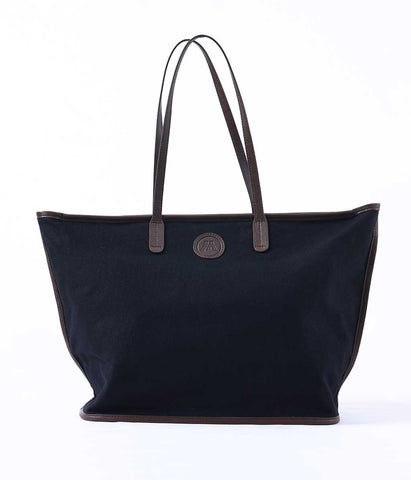 MM Linen SONTO TOTE BAG - BLACK/COFFEE