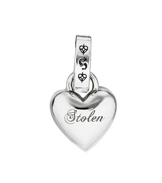 STOLEN  - HEART CHARM - 100% STERLING SILVER