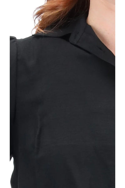 Pretty Basic -Jaxon Cotton Shirt - BLACK