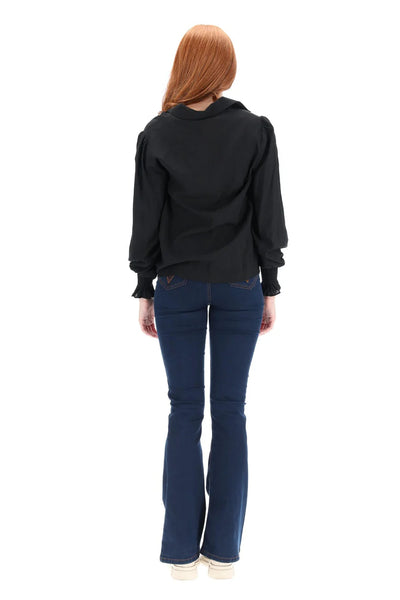 Pretty Basic -Jaxon Cotton Shirt - BLACK