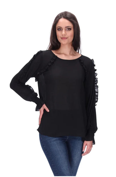 Pretty Basic Jazmyn Top - Black