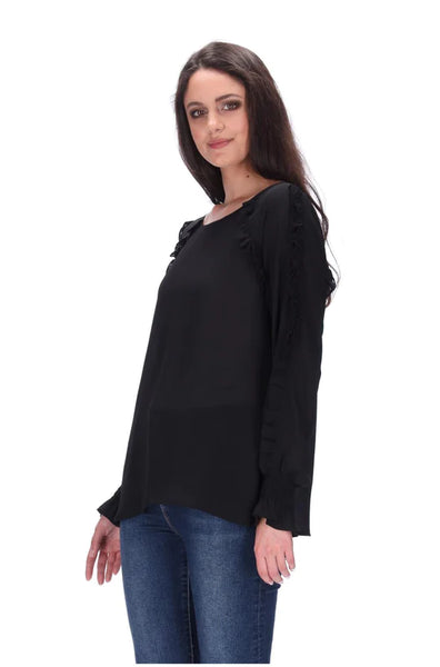 Pretty Basic Jazmyn Top - Black