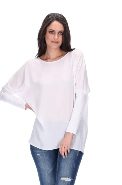 Pretty Basic Quinn Top -White