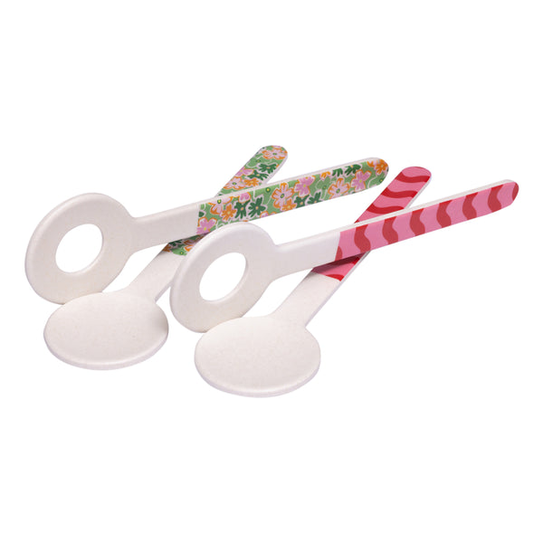SPLOSH - SUMMER POP BAMBOO MELAMINE SALAD SERVERS