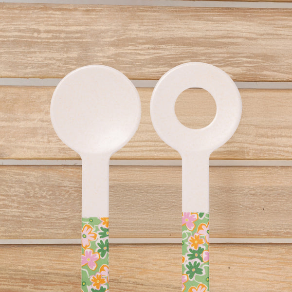 SPLOSH - SUMMER POP BAMBOO MELAMINE SALAD SERVERS