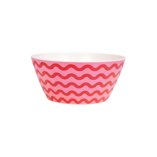 SPLOSH - SUMMER WAVES BAMBOO MELAMINE SALAD BOWL
