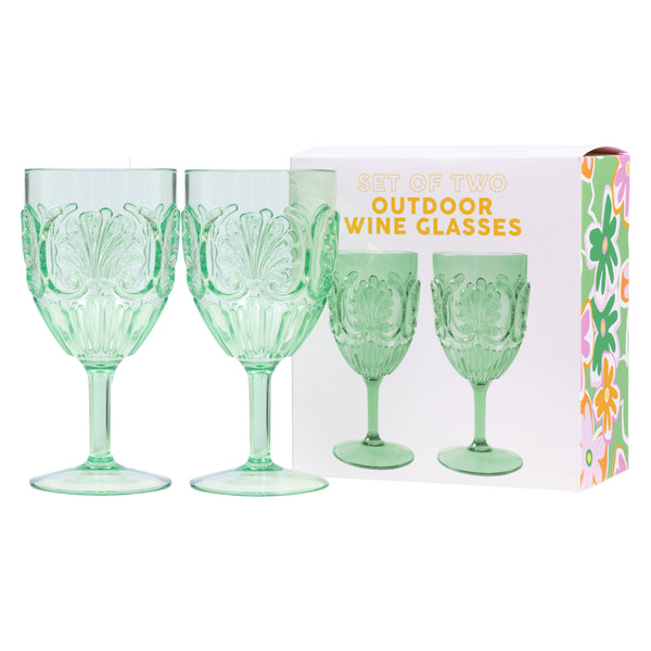 SPLOSH - SUMMER POP SET OF 2 OUTDOOR WINE GLASSES