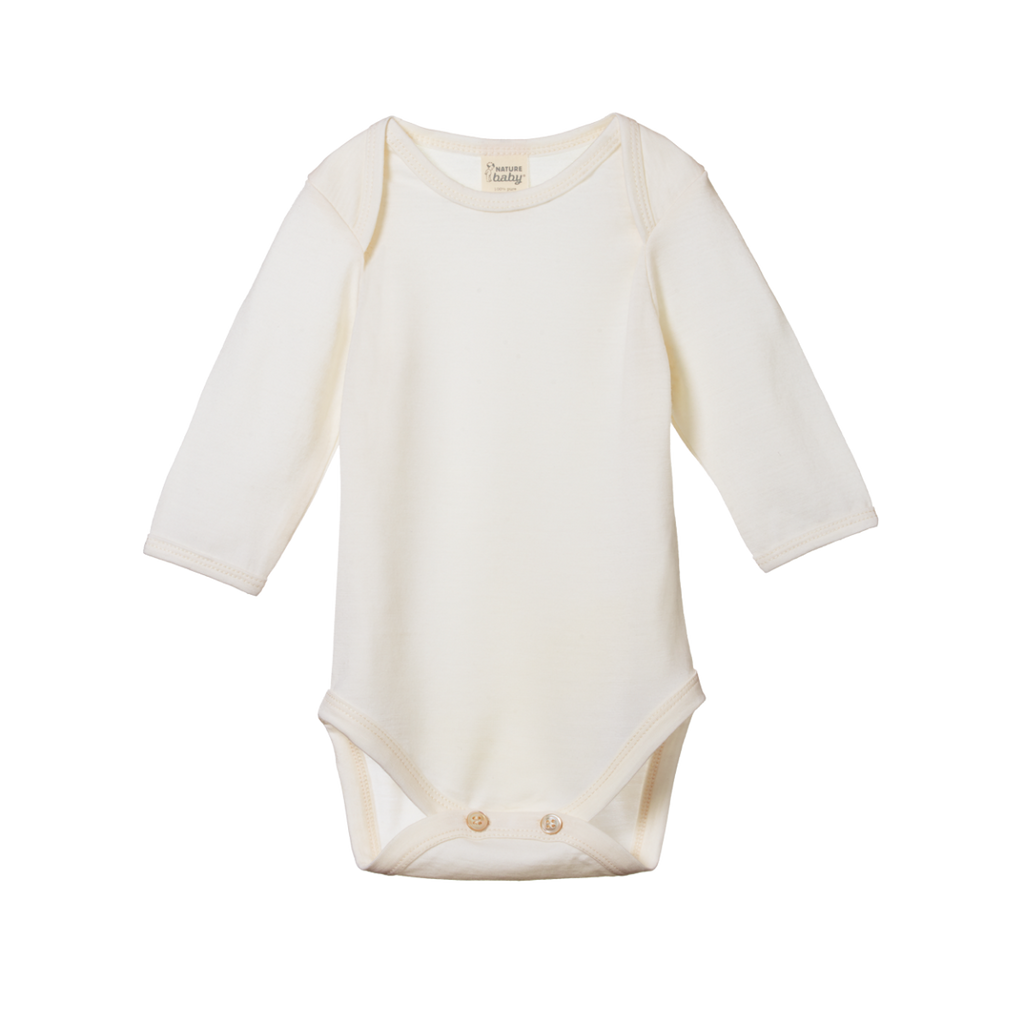 Nature Baby -   MER ESS L/S BODYSUIT - Natural