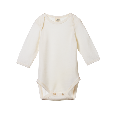 Nature Baby -   MER ESS L/S BODYSUIT - Natural