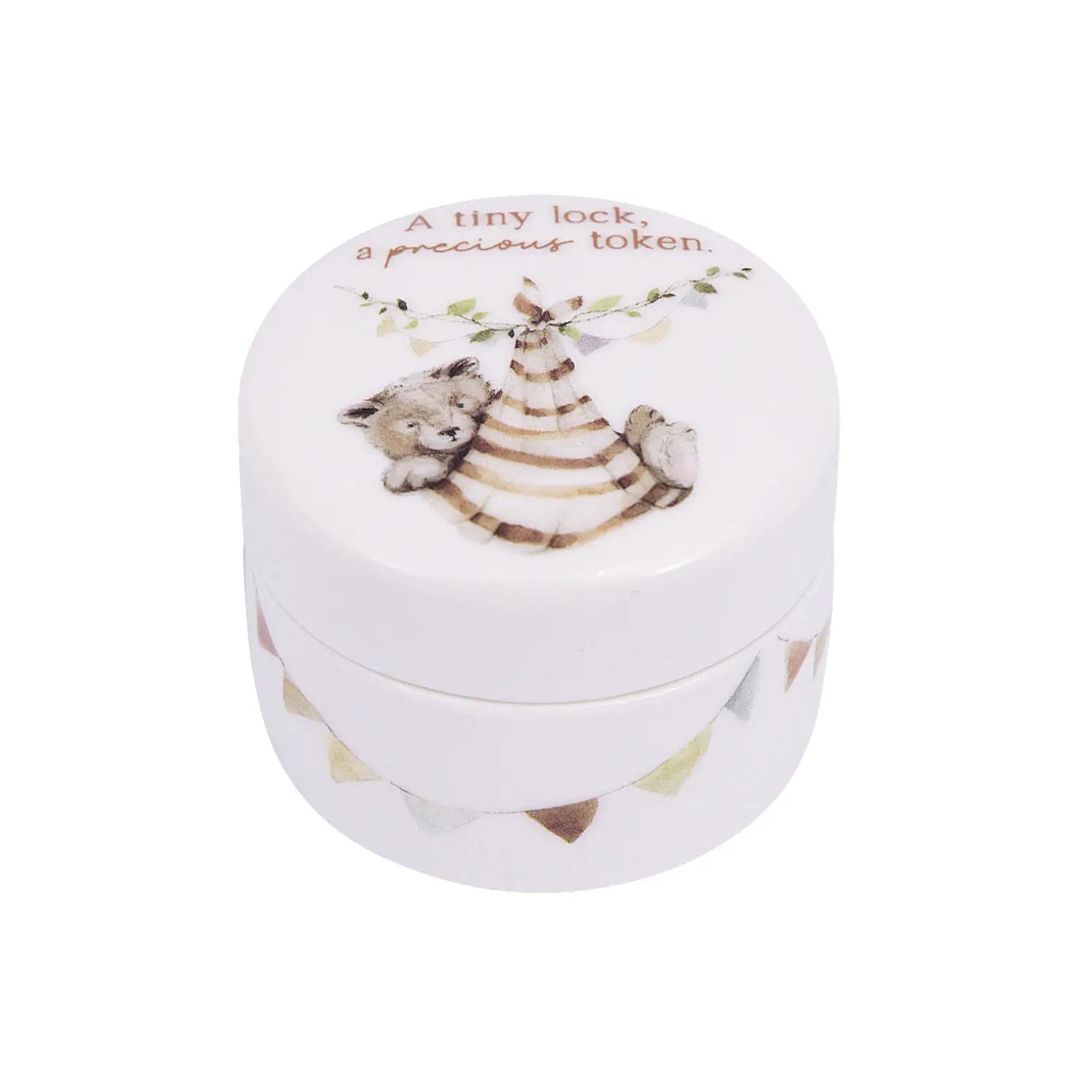 SPLOSH Tiny Wonders MY FIRST CURL CERAMIC KEEPSAKE BOX