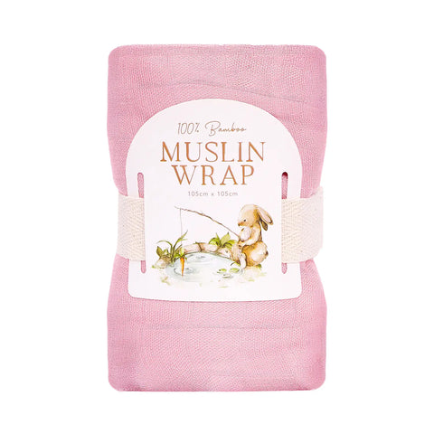 SPLOSH Tiny Wonders PINK MUSLIN WRAP