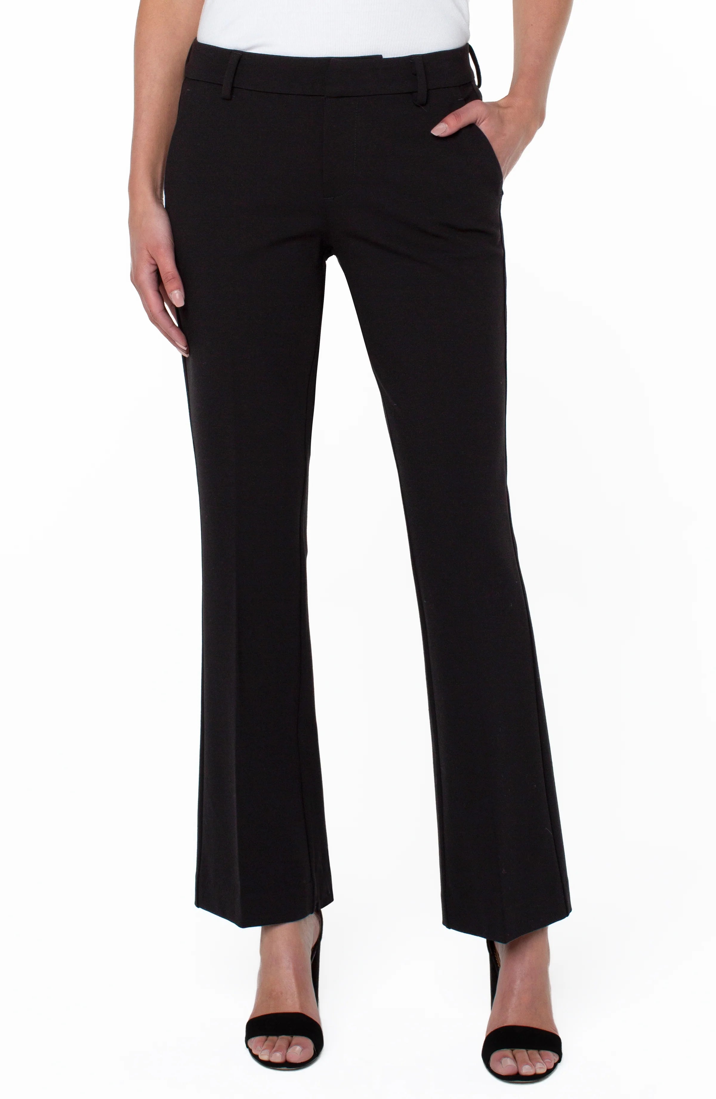 LIVERPOOL - KELSEY FLARE TROUSERS - BLACK