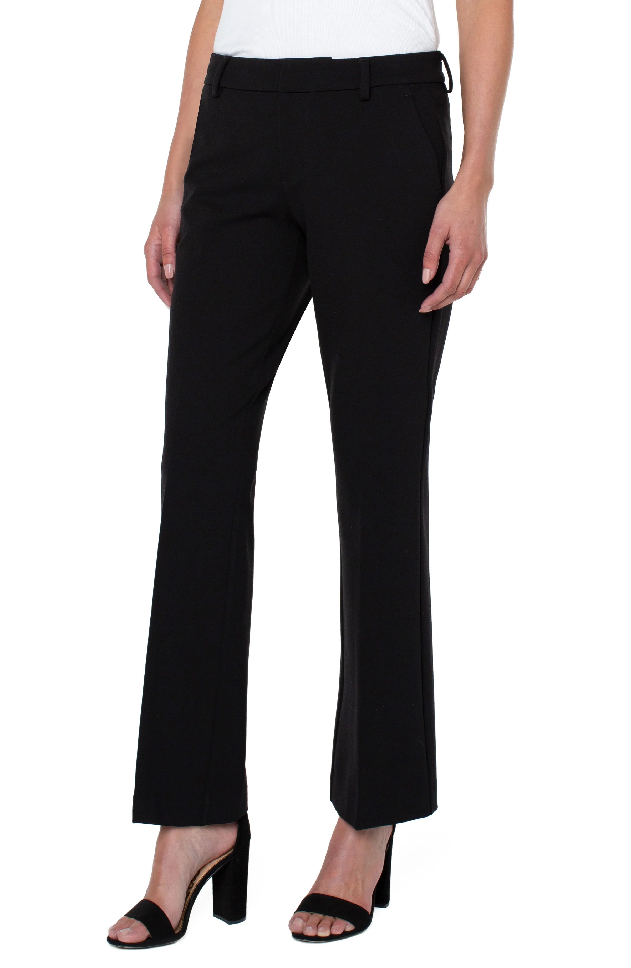 LIVERPOOL - KELSEY FLARE TROUSERS - BLACK