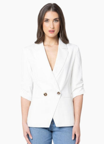 BILLIE THE LABEL - OCCASION BLAZER - WHITE ADELADE