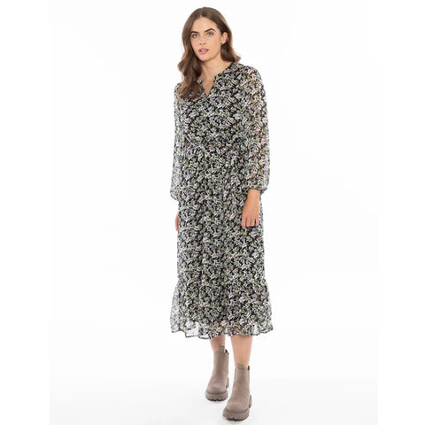 Seeking Lola - PERCEPTIVE DRESS L/S - BERRY SPRIG