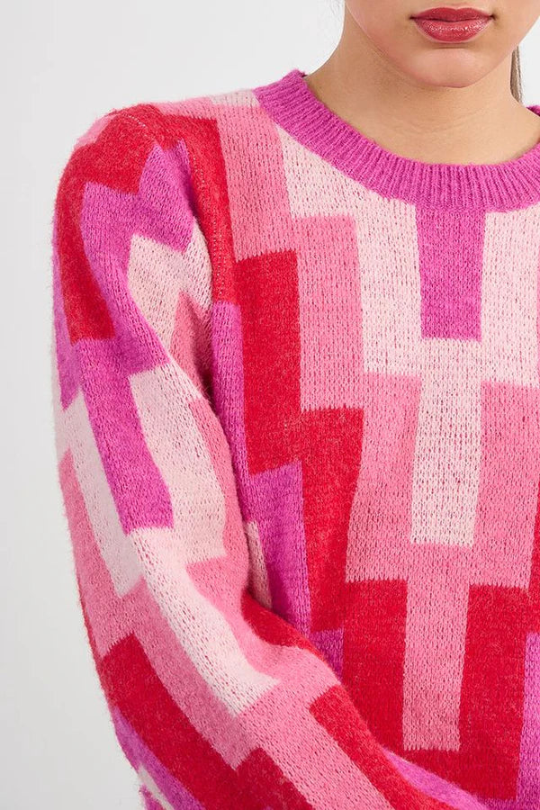 LILI SIDONIO - KNITTED SWEATER - FUCHSIA