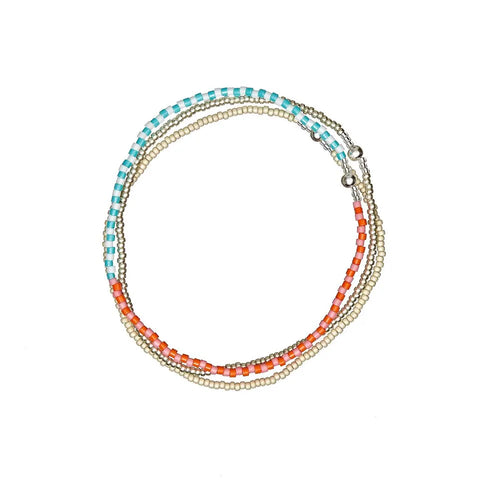 Templestones  Turquoise + White Stack 10056