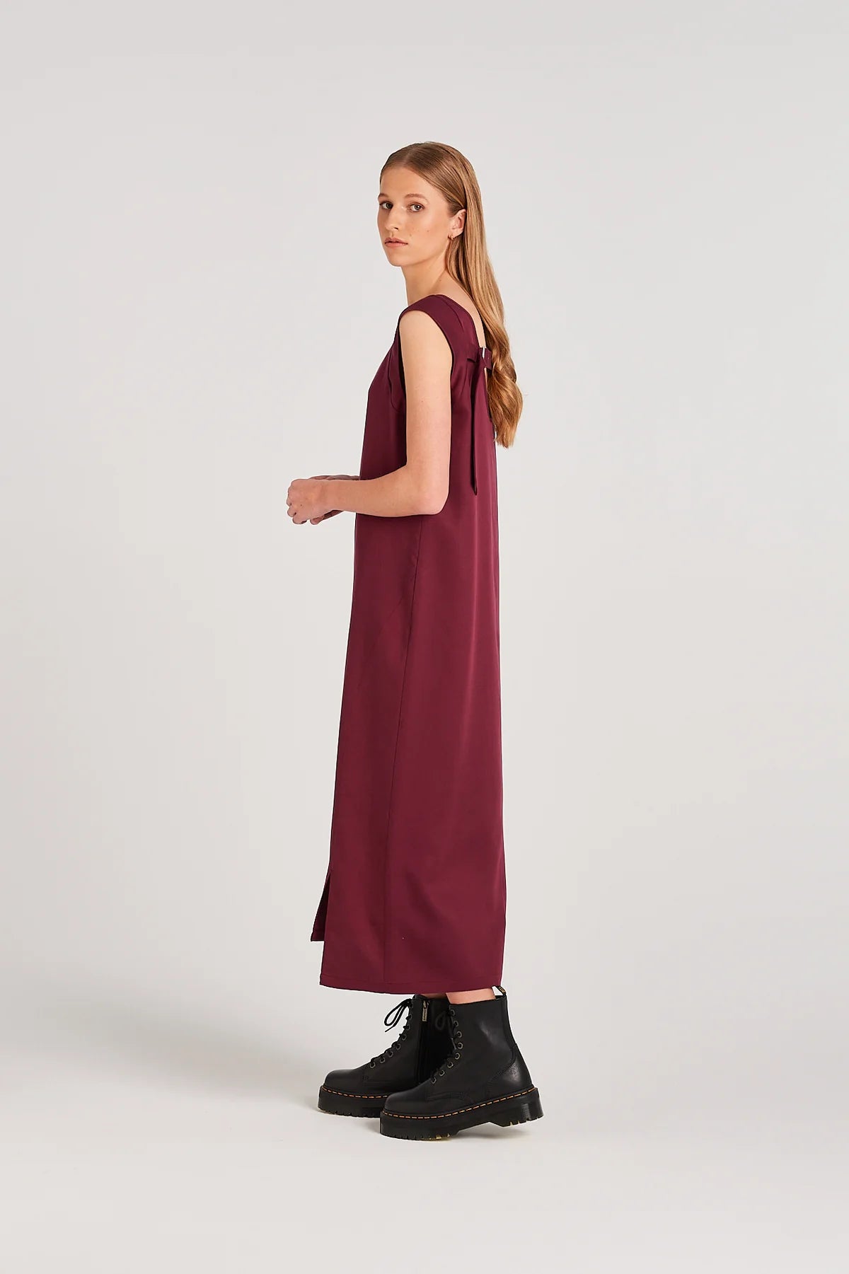 NYNE RIDGE DRESS | MERLOT