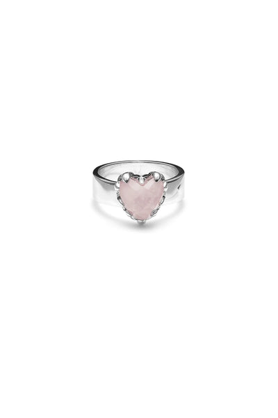 Stolen - Love Claw Ring - Rose Quartz