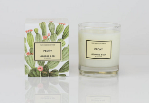 George & Edi Perfumed Soy Candle - Peony