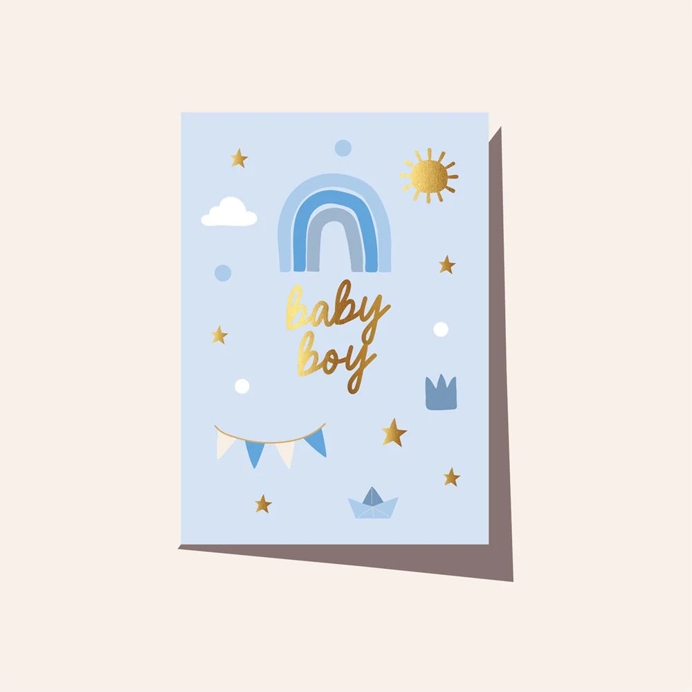 Elm Paper | Card |Baby Boy Rainbow