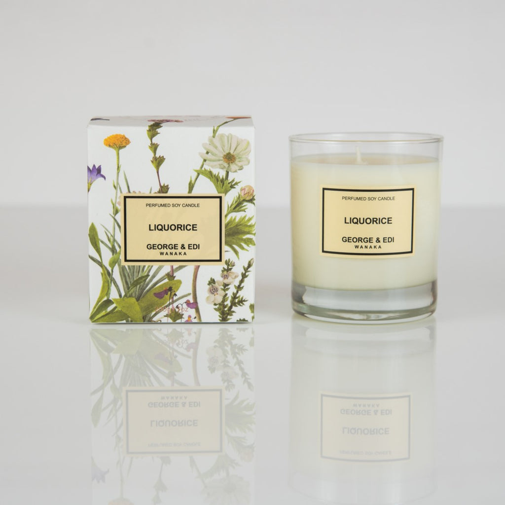 George & Edi Perfumed Soy Candle   - Liquorice