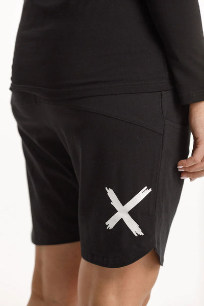 home-lee -  Apartment Shorts - Black w White X