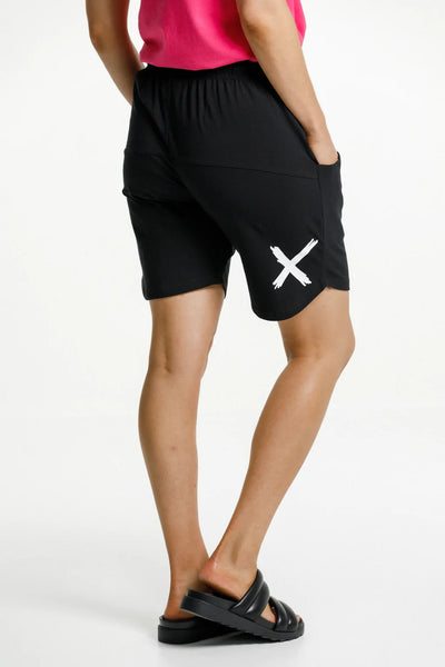 home-lee -  Apartment Shorts - Black w White X