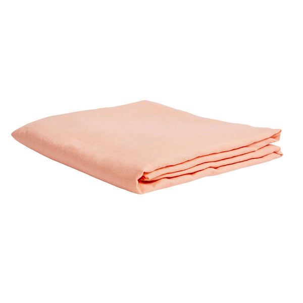 Sage & Clare - Linen Fitted Sheet Queen - Peach Puff