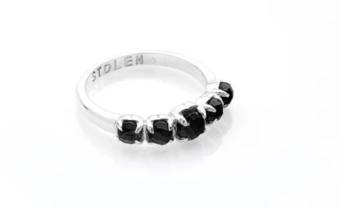 Stolen Halo Cluster Ring - Onyx