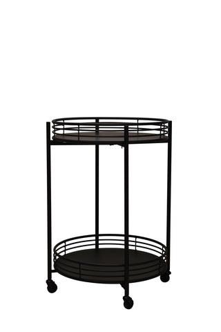 STUDIO Bailey Bar Cart Round Black