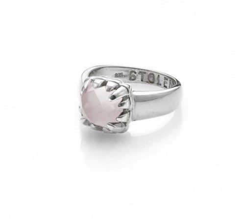 Stolen Baby Claw Ring - Rose Quartz