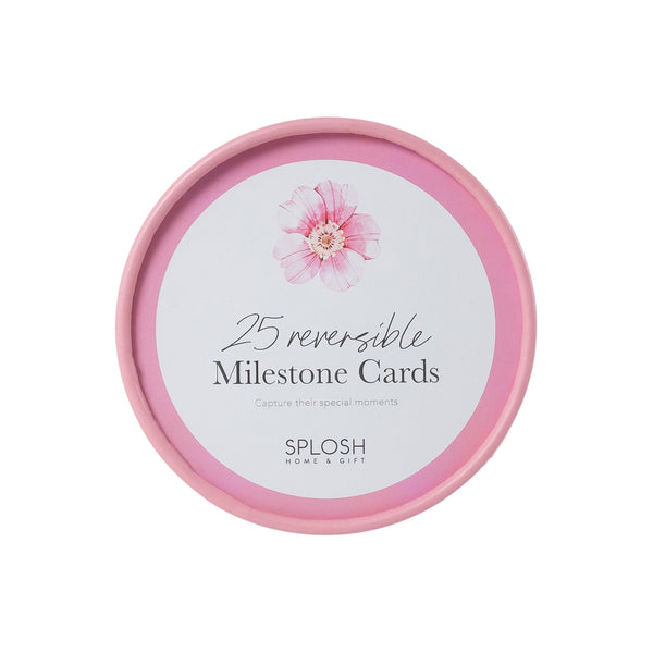 Reversible Milestone Cards Floral