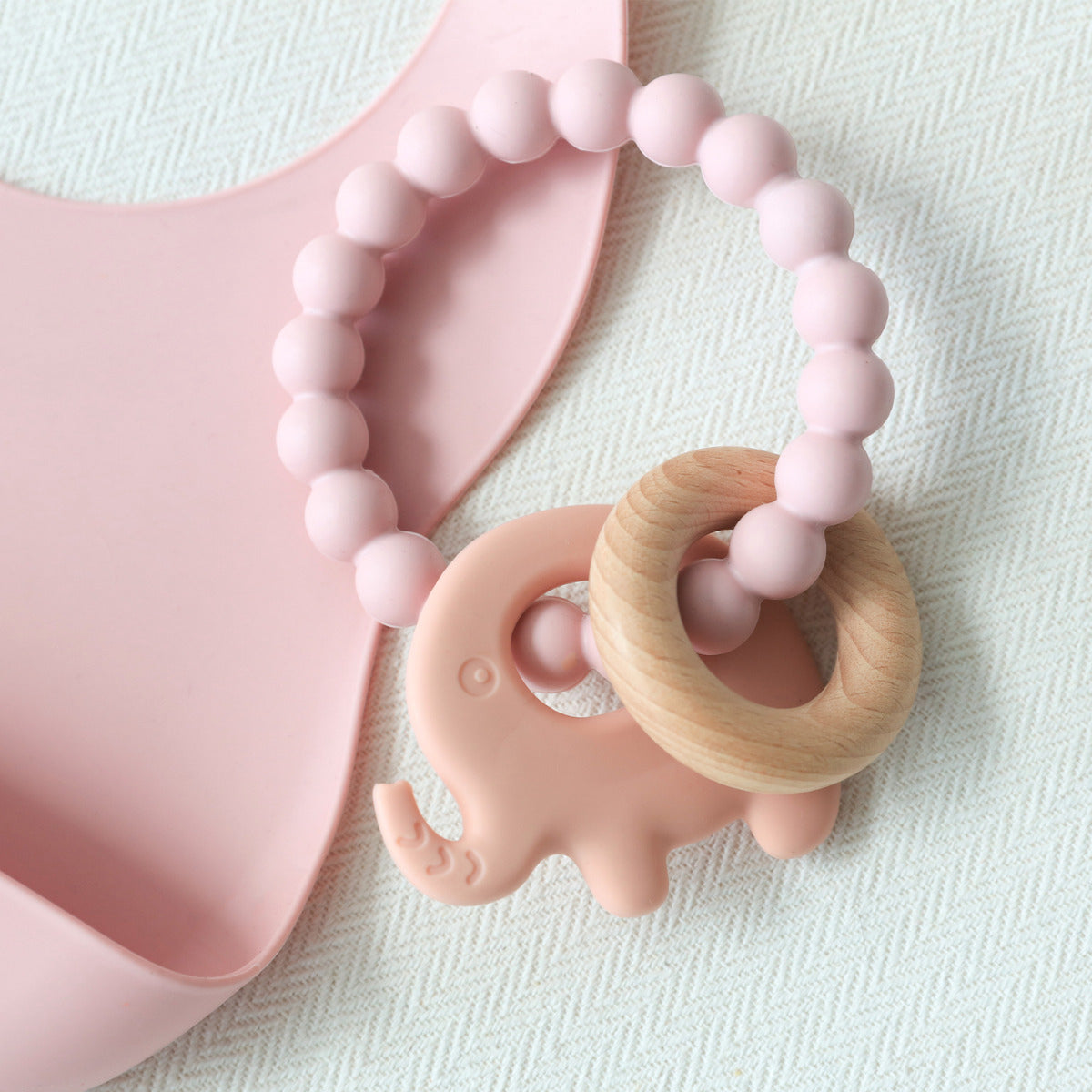 SPLOSH Baby Pink Elephant Silicone Teether
