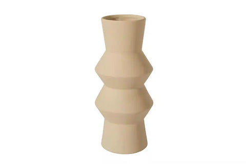 Totem Ceramic Vase - Large Matte Beige