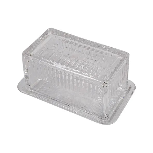 French Country  - Glass Butter Dish