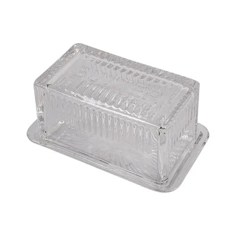 French Country  - Glass Butter Dish