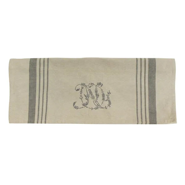 French Country  - Monogram Tea Towel - Assorted Colours