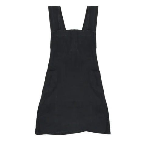 French Country  - Cross back Apron - Black