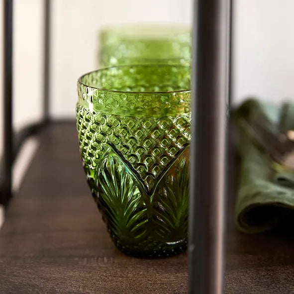 Vintage Green Tumblers set of 2
