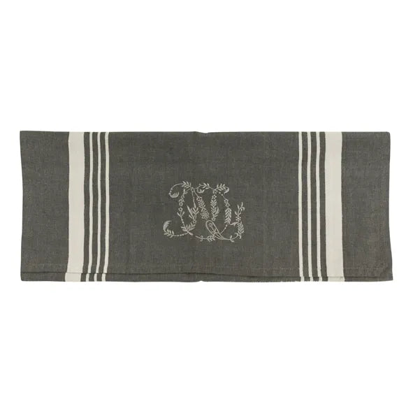 French Country  - Monogram Tea Towel - Assorted Colours