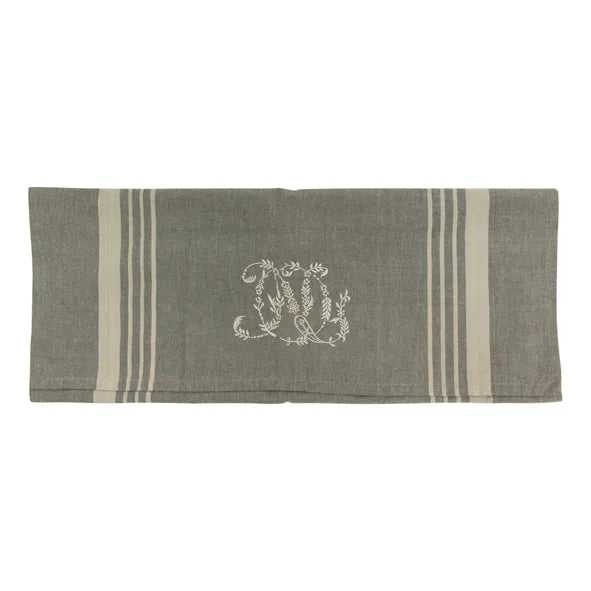French Country  - Monogram Tea Towel - Assorted Colours